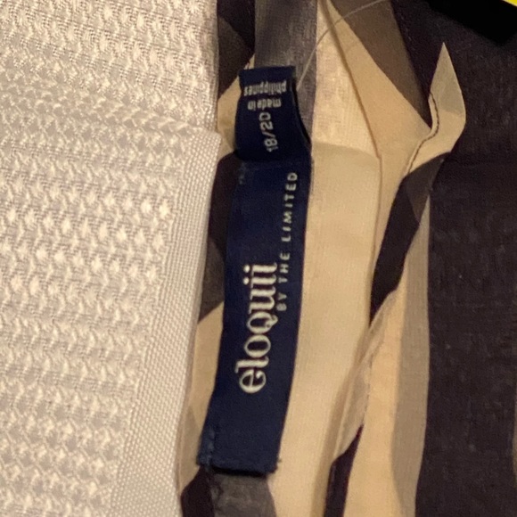 Eloquii blue and white shirt with tie detail - Picture 3 of 3